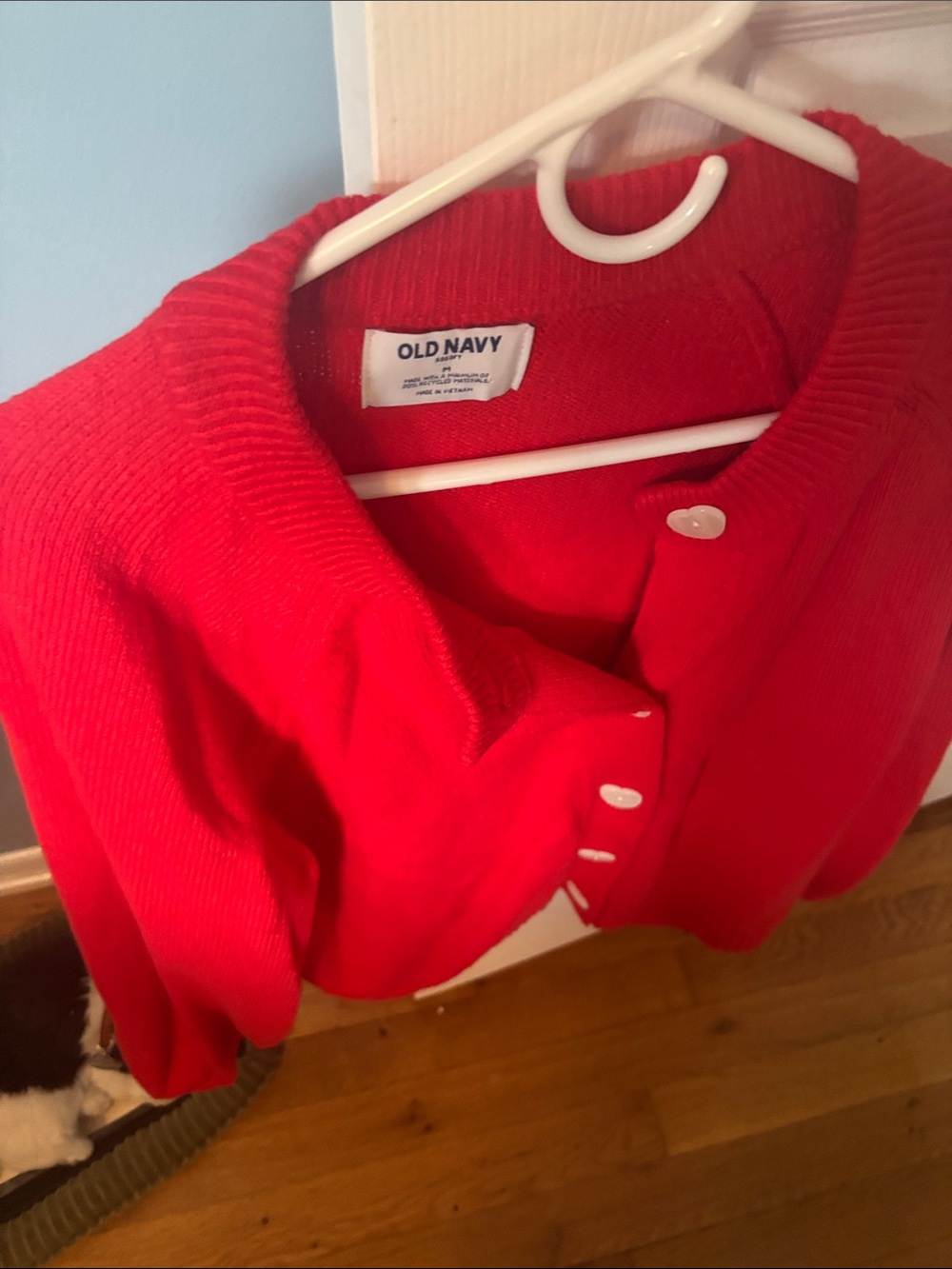 Old Navy Bright Red Women's heart shape Button-Front Cardigan